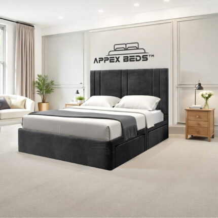 Premium Wingback Ottoman Storage Bed with Mattress – Modern Design & Full Storage Solution