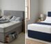Comparison of old vs new storage divan bed showing lifespan and replacement signs