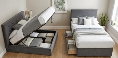 ottoman bed vs divan bed storage comparison UK