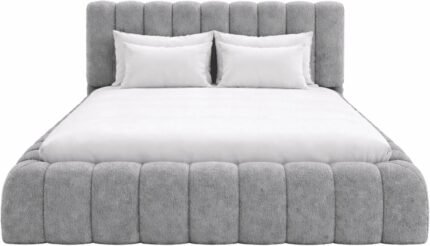 teddy fabric bed frame Grey